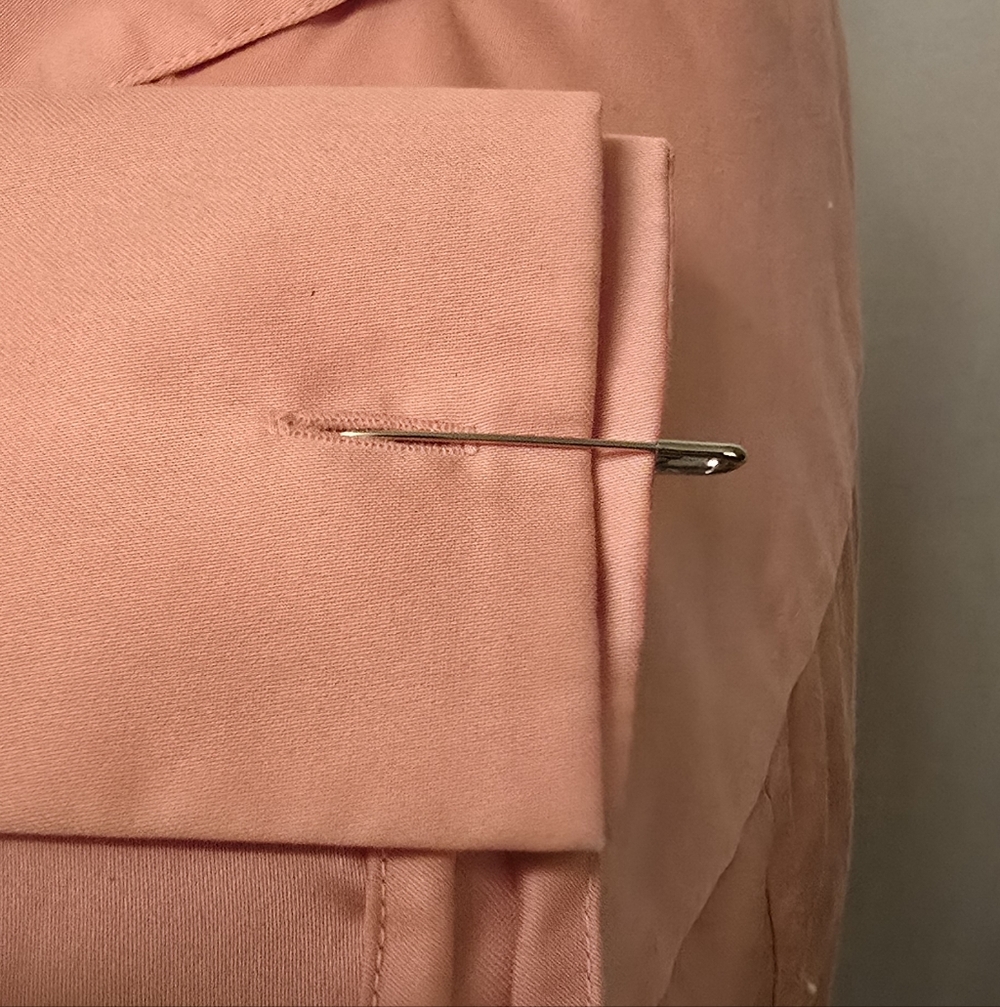 Banana Republic Non-Iron Tailored Dress Shirt Coral 4 - Picture 4 of 7